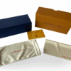 Gafas Round Gold “Riviera” | Metal dorado & lente gris | LV