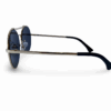Gafas Round Gold “Riviera” | Metal dorado & lente gris | LV