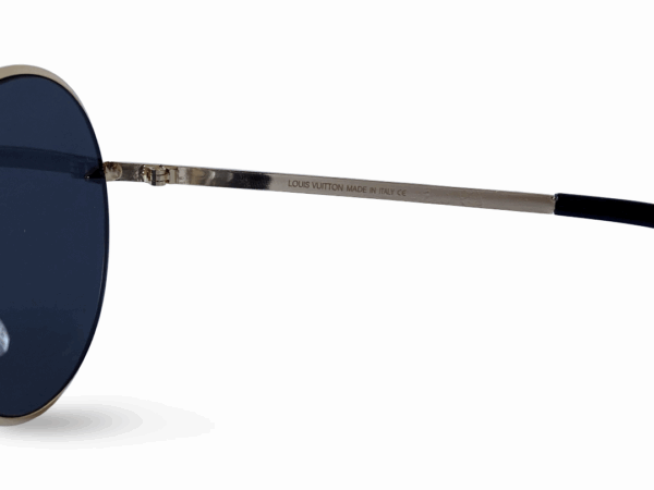 Gafas Round Gold “Riviera” | Metal dorado & lente gris | LV